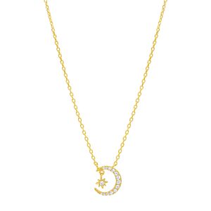K&Co. Sterling Silver Gold Plated Necklace 11557