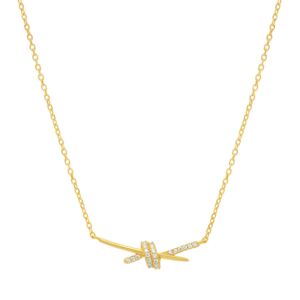 K&Co. Sterling Silver Gold Plated Necklace 11559