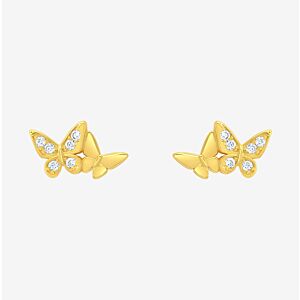 K&Co. Sterling Silver Gold Plated Earrings 13737