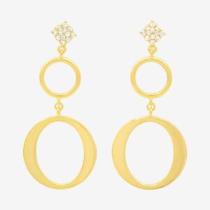 K&Co. Sterling Silver Gold Plated Earrings 13767