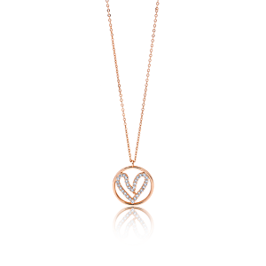 Matisse Rose Gold Heart Necklace 20132