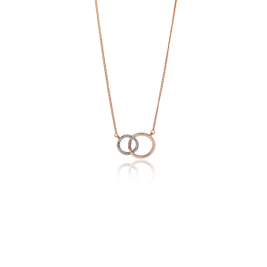 Matisse Rose Gold Intertwined Circles Necklace 20252