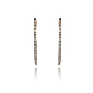 Matisse Rose Gold Open Hoop Earrings 23006