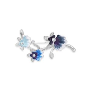 Matisse Silver Three Flowers Brooch 26014