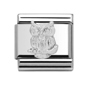 Charmlinks Owl Tree Silver Charm