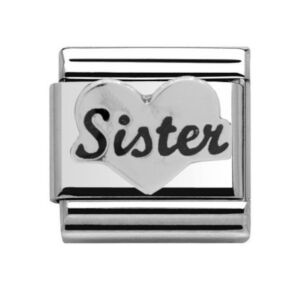 Charmlinks Sister Silver Charm 29521SS