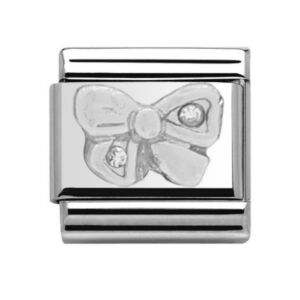 Charmlinks Ribbon Silver Charm