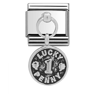 Charmlinks Lucky Penny Silver Charm 29530SS