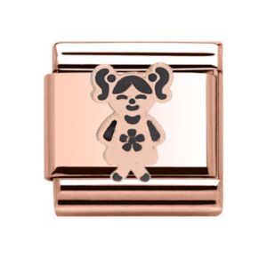 Charmlinks Little Girl Rose Gold Charm 29535RR