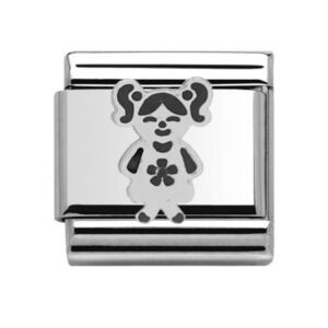 Charmlinks Little Girl Silver Charm 29535SS