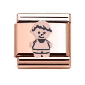 Charmlinks Little Boy Rose Gold Charm 29536RR