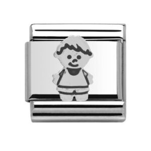 Charmlinks Little Boy Silver Charm 29536SS