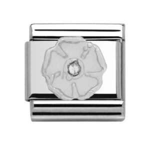 Charmlinks Flower Silver Charm