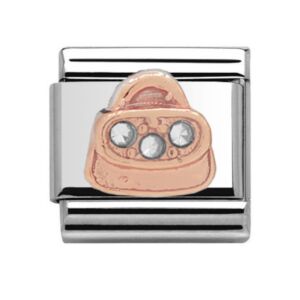 Charmlinks Hand Bag Silver Rose Gold Charm 29538RS