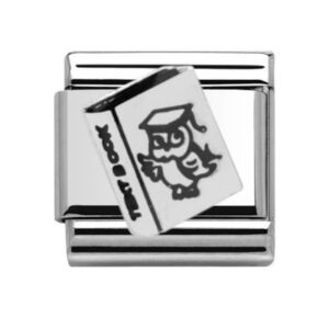 Charmlinks Text Book Silver Charm 29542SS