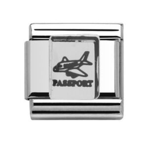 Charmlinks Passport Flight Silver Charm 29543SS