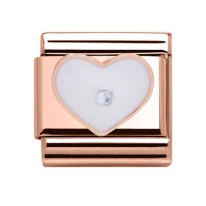 Charmlinks Heart Rose Gold Charm 29545RR