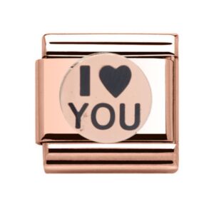 Charmlinks Rose Gold I Love You Charm 29547RR 