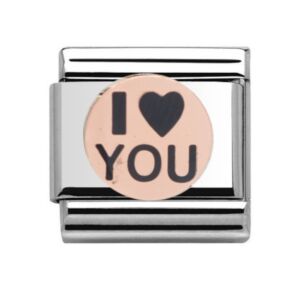 Charmlinks I Love You Rose Gold Charm 29547RS