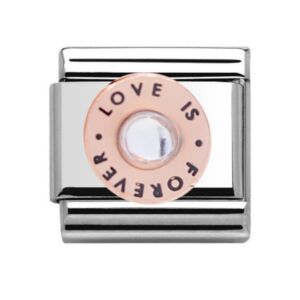 Charmlinks Love is Forever Rose Gold Charm