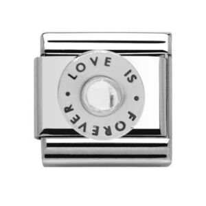 Charmlinks Love is Forever Silver Charm