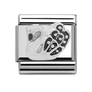 Charmlinks Swan Silver Charm 29560SS