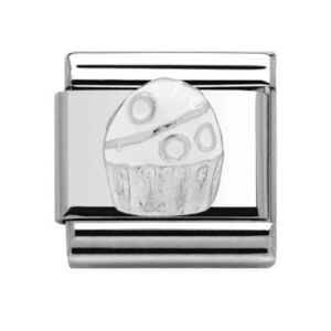 Charmlinks Cupcake Silver Charm 29562SS