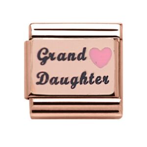 Charmlinks Grand Daughter Rose Gold Charm 29568RR