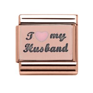 Charmlinks I Heart My Husband Rose Gold Charm 29570RR