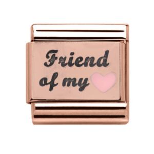 Charmlinks Friend of my Heart Rose Gold Charm 29571RR