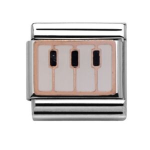 Charmlinks Piano Silver Rose Gold Charm 29600RS