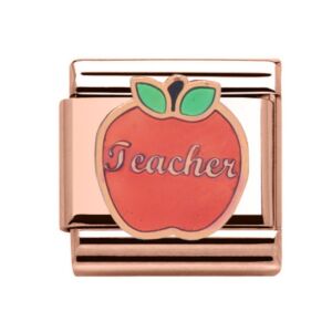 Charmlinks Teacher Rose Gold Charm 29105RR
