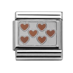 Charmlinks Silver Hearts Charm 29136SS