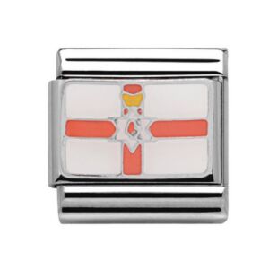 Charmlinks Silver Northern Ireland Flag Charm 29139SS