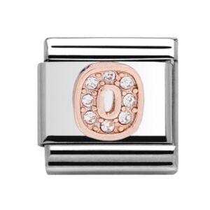 Charmlinks 0 Silver Rose Gold Charm 29144RS