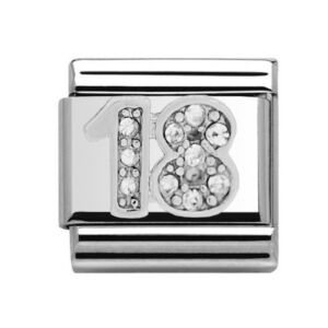 Charmlinks Silver 18 Charm 29155SS