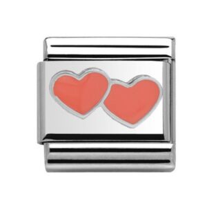 Charmlinks Silver Hearts Charm 29167SS