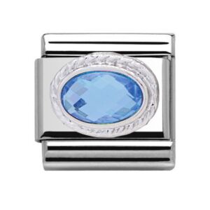 Charmlinks Silver Aquamarine Charm 29169AQUAMARINE