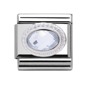 Silver Studded Diamond Charm 29169DI