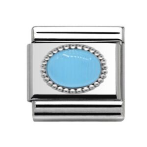 Silver Studded Turqouise Charm 29169TU