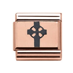 Charmlinks Celtic Cross Rose Gold Charm 29224RR