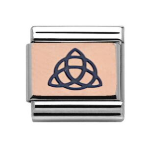 Charmlinks Celtic Rose Gold on Silver Charm 29225RS