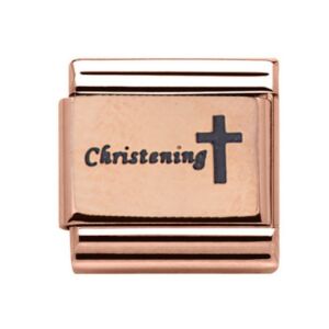 Charmlinks Christening Rose Gold Charm 29226RR