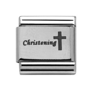 Charmlinks Christening Silver Charm 29226SS