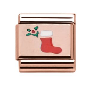 Charmlinks Stocking Rose Gold Charm 29227RR