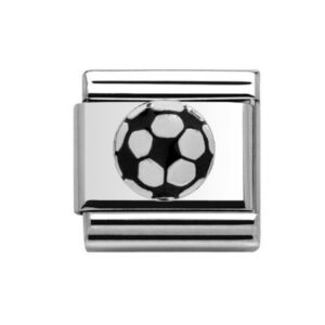 Charmlinks Football Silver Charm 29235SS-BK