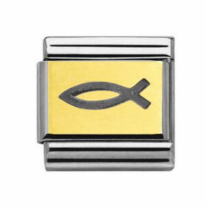Charmlinks Ichthys Gold On Silver Charm 29249GS