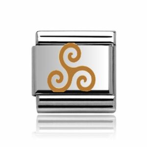Rose Gold Triskelion Charm 29268rs