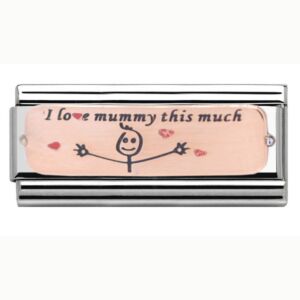 Rose Gold I Love Mummy Double Charm 29280RS