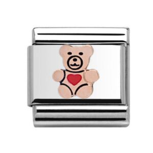 Rose Gold Teddy Bear Charm 29281RS